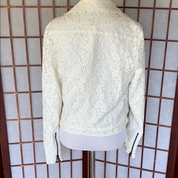 Piperlime Cotton Lace Moto Jacket - Picture 4 of 6